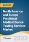 North America and Europe Preclinical Medical Device Testing Services Market Size, Share & Trends Analysis Report by Service (Biocompatibility Tests, Chemistry Test, Microbiology & Sterility Testing), by Region, and Segment Forecasts, 2022-2030 - Product Image