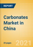 Carbonates (Soft Drinks) Market in China - Outlook to 2025; Market Size, Growth and Forecast Analytics- Product Image