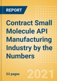 Contract Small Molecule API Manufacturing Industry by the Numbers - 2021 Edition- Product Image