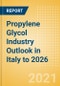 Propylene Glycol (PG) Industry Outlook in Italy to 2026 - Market Size, Price Trends and Trade Balance - Product Thumbnail Image