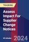 Assess Impact For Supplier Change Notices (Recorded) - Product Image