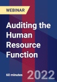 Auditing the Human Resource Function - Webinar (Recorded)- Product Image
