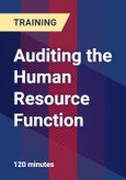 Auditing the Human Resource Function - Webinar (Recorded)- Product Image