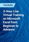 3-Hour Live Virtual Training on Microsoft Excel from Beginner to Advance - Product Thumbnail Image