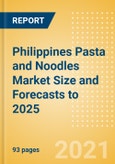 Philippines Pasta and Noodles Market Size and Forecasts to 2025 - Analyzing Product Categories and Segments, Distribution Channel, Competitive Landscape, Packaging and Consumer Segmentation- Product Image