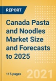Canada Pasta and Noodles Market Size and Forecasts to 2025 - Analyzing Product Categories and Segments, Distribution Channel, Competitive Landscape, Packaging and Consumer Segmentation- Product Image
