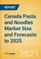 Canada Pasta and Noodles Market Size and Forecasts to 2025 - Analyzing Product Categories and Segments, Distribution Channel, Competitive Landscape, Packaging and Consumer Segmentation - Product Thumbnail Image