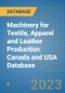 Machinery for Textile, Apparel and Leather Production Canada and USA Database - Product Thumbnail Image