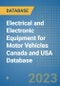 Electrical and Electronic Equipment for Motor Vehicles Canada and USA Database - Product Image