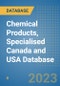 Chemical Products, Specialised Canada and USA Database - Product Image
