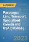 Passenger Land Transport, Specialised Canada and USA Database - Product Thumbnail Image