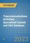 Telecommunications Activities, Specialised Canada and USA Database - Product Thumbnail Image