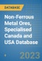 Non-Ferrous Metal Ores, Specialised Canada and USA Database - Product Thumbnail Image