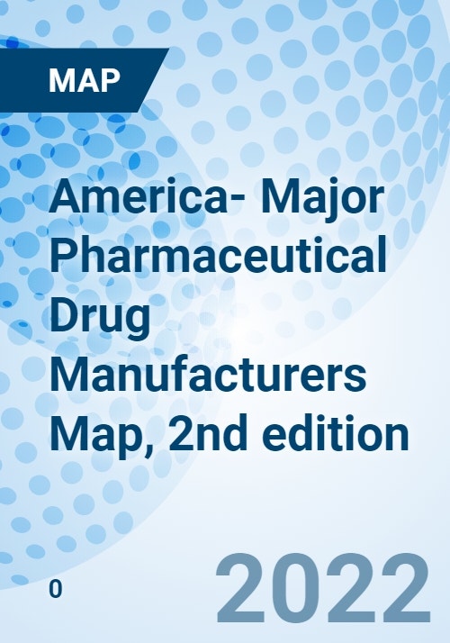 America Major Pharmaceutical Drug Manufacturers Map, 2nd edition