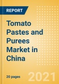 Tomato Pastes and Purees (Seasonings, Dressings and Sauces) Market in China - Outlook to 2025; Market Size, Growth and Forecast Analytics- Product Image