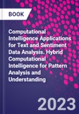 Computational Intelligence Applications for Text and Sentiment Data Analysis. Hybrid Computational Intelligence for Pattern Analysis and Understanding- Product Image