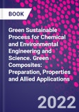 Green Sustainable Process for Chemical and Environmental Engineering and Science. Green Composites: Preparation, Properties and Allied Applications- Product Image