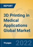 3D Printing in Medical Applications Global Market Insights 2022, Analysis and Forecast to 2027, by Manufacturers, Regions, Technology, Application- Product Image
