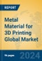 Metal Material for 3D Printing Global Market Insights 2024, Analysis and Forecast to 2029, by Manufacturers, Regions, Technology, Application, Product Type - Product Image