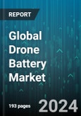Global Drone Battery Market by Technology (Fuel Cell, Lithium-based, Nickel-based), Component (Battery Management System, Cell, Connectors), Battery Capacity, Drone Type, Distribution Channel - Forecast 2024-2030- Product Image