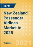 New Zealand Passenger Airlines Market to 2025 - Market Segments Sizing and Revenue Analytics- Product Image