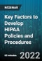 Key Factors to Develop HIPAA Policies and Procedures - Webinar (Recorded) - Product Thumbnail Image