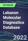 2021-2026 Lebanon Molecular Diagnostics Database: Market Shares and Forecasts for 100 Tests - Infectious and Genetic Diseases, Cancer, Forensic and Paternity Testing- Product Image