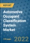 Automotive Occupant Classification System Market Outlook in 2022 and Beyond: Trends, Growth Strategies, Opportunities, Market Shares, Companies to 2030 - Product Thumbnail Image