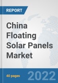 China Floating Solar Panels Market: Prospects, Trends Analysis, Market Size and Forecasts up to 2027- Product Image
