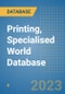 Printing, Specialised World Database - Product Image