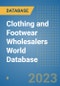 Clothing and Footwear Wholesalers World Database - Product Image