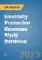 Electricity Production Revenues World Database - Product Image