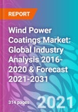 Wind Power Coatings Market: Global Industry Analysis 2016-2020 & Forecast 2021-2031- Product Image