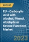 EU - Carboxylic Acid with Alcohol, Phenol, Aldehyde or Ketone Functions - Market Analysis, Forecast, Size, Trends and Insights. Update: COVID-19 Impact - Product Thumbnail Image