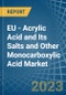 EU - Acrylic Acid and Its Salts and Other Monocarboxylic Acid - Market Analysis, Forecast, Size, Trends and Insights. Update: COVID-19 Impact - Product Thumbnail Image