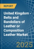 United Kingdom - Belts and Bandoliers of Leather or Composition Leather - Market Analysis, Forecast, Size, Trends and Insights. Update: COVID-19 Impact- Product Image