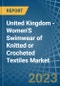 United Kingdom - Women'S Swimwear of Knitted or Crocheted Textiles - Market Analysis, Forecast, Size, Trends and Insights. Update: COVID-19 Impact - Product Thumbnail Image