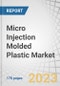 Micro Injection Molded Plastic Market by Material Type (LCP, PEEK, PC, PE, POM, PMMA, PEI, PBT), Application (Medical, Automotive, Optics, Electronics), and Region (North America, Asia Pacific, Europe, MEA, South America) - Global Forecast to 2028 - Product Image