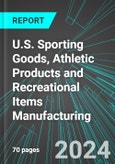 U.S. Sporting Goods, Athletic Products and Recreational Items Manufacturing: Analytics, Extensive Financial Benchmarks, Metrics and Revenue Forecasts to 2030- Product Image
