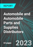 Automobile (Car) and Automobile Parts and Supplies Distributors (Wholesale Distribution) (U.S.): Analytics, Extensive Financial Benchmarks, Metrics and Revenue Forecasts to 2027- Product Image