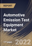 Automotive Emission Test Equipment Market By Solution, By Emission Test Equipment Type, By Regional Outlook, Industry Analysis Report and Forecast, 2021-2027- Product Image