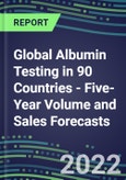 2022-2026 Global Albumin Testing in 90 Countries - Five-Year Volume and Sales Forecasts, Supplier Sales and Shares, Competitive Analysis, Diagnostic Assays and Instrumentation- Product Image