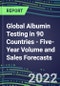 2022-2026 Global Albumin Testing in 90 Countries - Five-Year Volume and Sales Forecasts, Supplier Sales and Shares, Competitive Analysis, Diagnostic Assays and Instrumentation - Product Thumbnail Image