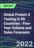 2022-2026 Global Protein S Testing in 90 Countries - Five-Year Volume and Sales Forecasts, Supplier Sales and Shares, Competitive Analysis, Diagnostic Assays and Instrumentation- Product Image