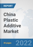China Plastic Additive Market: Prospects, Trends Analysis, Market Size and Forecasts up to 2027- Product Image