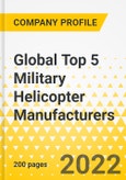 Global Top 5 Military Helicopter Manufacturers - Annual Strategy Dossier - 2022 - Airbus Helicopters, Leonardo, Bell, Boeing, Sikorsky - Strategy Focus, Key Strategies & Plans, SWOT, Trends & Growth Opportunities, Market Outlook- Product Image