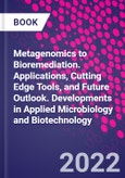 Metagenomics to Bioremediation. Applications, Cutting Edge Tools, and Future Outlook. Developments in Applied Microbiology and Biotechnology- Product Image