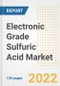 Electronic Grade Sulfuric Acid Market Outlook and Trends to 2028- Next wave of Growth Opportunities, Market Sizes, Shares, Types, and Applications, Countries, and Companies - Product Image