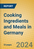 Cooking Ingredients and Meals in Germany- Product Image