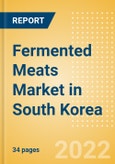 Fermented Meats (Savory and Deli Foods) Market in South Korea - Outlook to 2025; Market Size, Growth and Forecast Analytics- Product Image